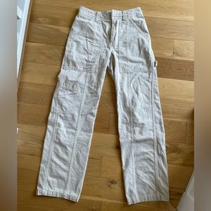 Aritzia beige cargo pants